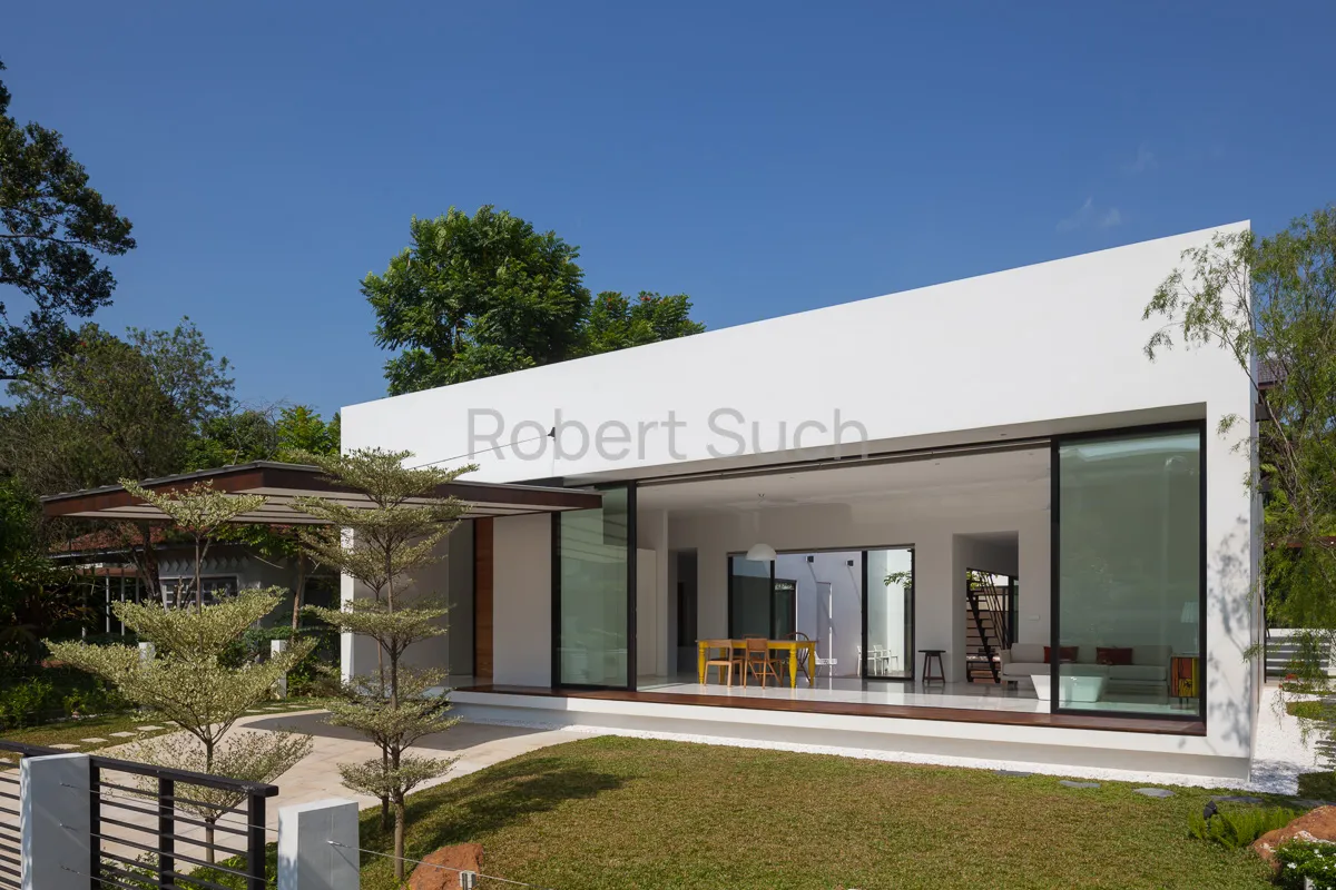 Architectural photography of the Mandai Courtyard House